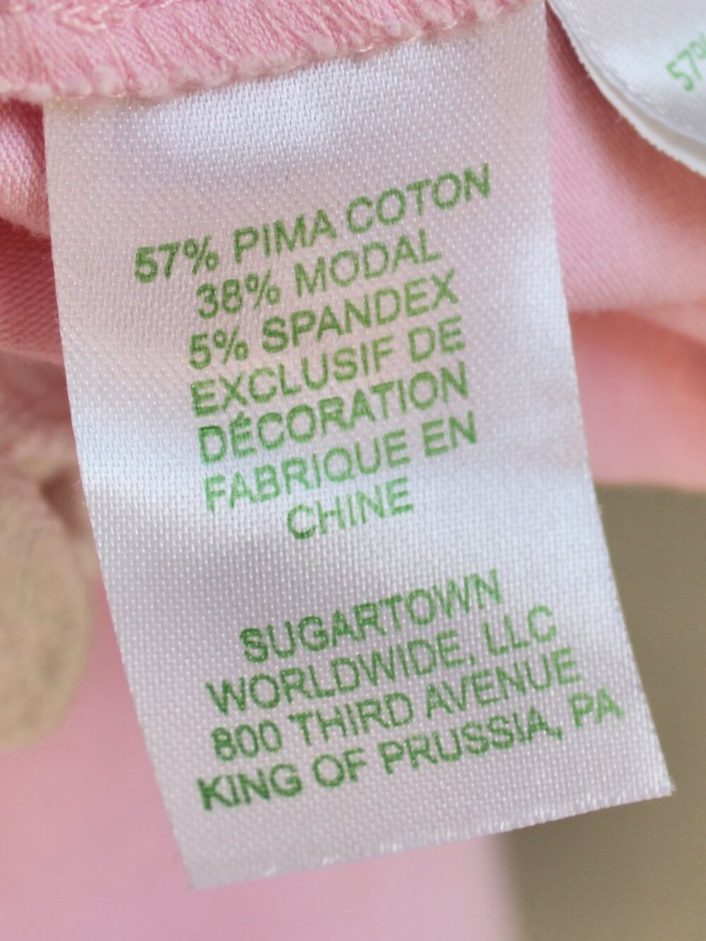 Lilly Pulitzer Hayes Top Pink White Cotton Blend Women's Size Small - Picture 7 of 8